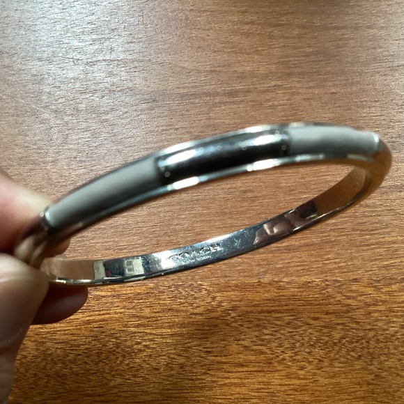 Coach Silver-tone Bangle Bracelet - Picture 2 of 9